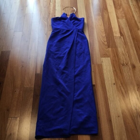 BHLDN JS Collections surplus gown w/necklace dress sz 2 - Picture 3 of 8